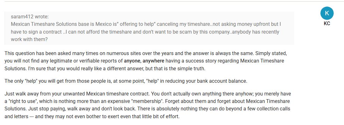 comentarios falsos MTS inglés